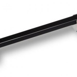 765-160 Ручка скоба,глянцевый хром с черной вставкой,160мм (под заказ)